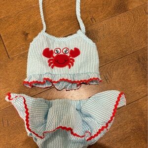 Honey bean swim suit two piece size 12 months girls